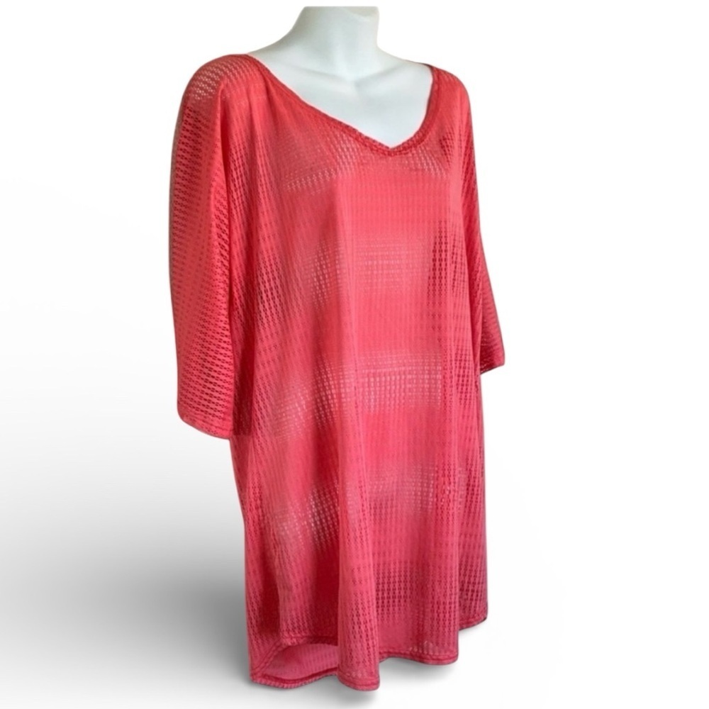 O’neill tee coverup, women's M, loose weave mesh, sheer. EUC